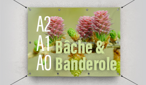 Bâche et banderole - A2, A1 ou A0